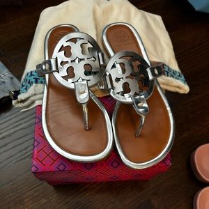 Tory Burch Silver Miller Sandal